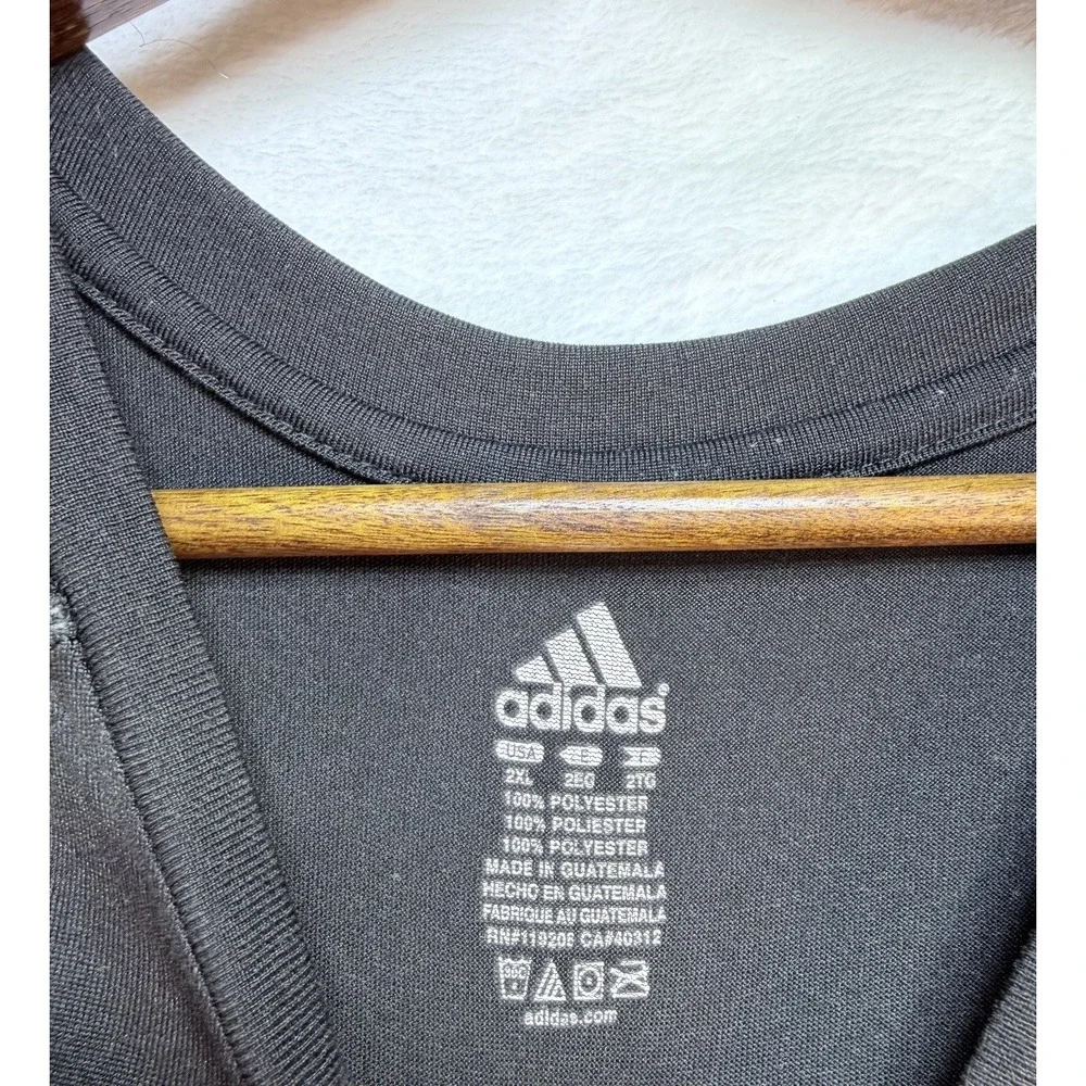 Adidas Climalite Notre Dame Fighting Irish Long Sleeve Shirt Black Mens 2XL NCAA